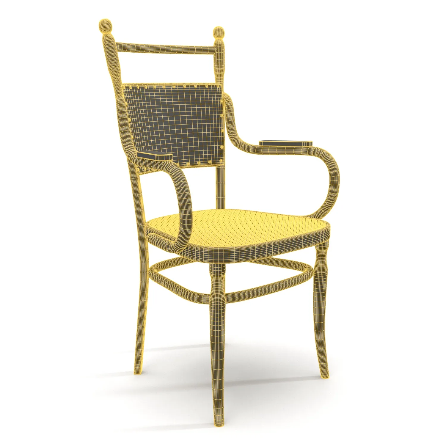 Thonet Dining Chair PBR 3D Model_07